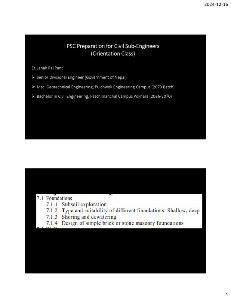Civil Engineering Foundations Guide | PDF | Stairs | Deep Foundation