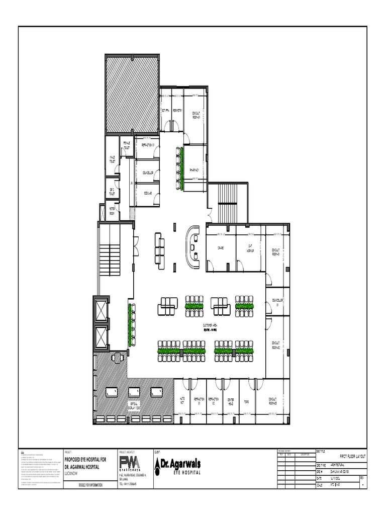 Lucknow - First Floor Layout-Option 2 | PDF | Building Engineering ...