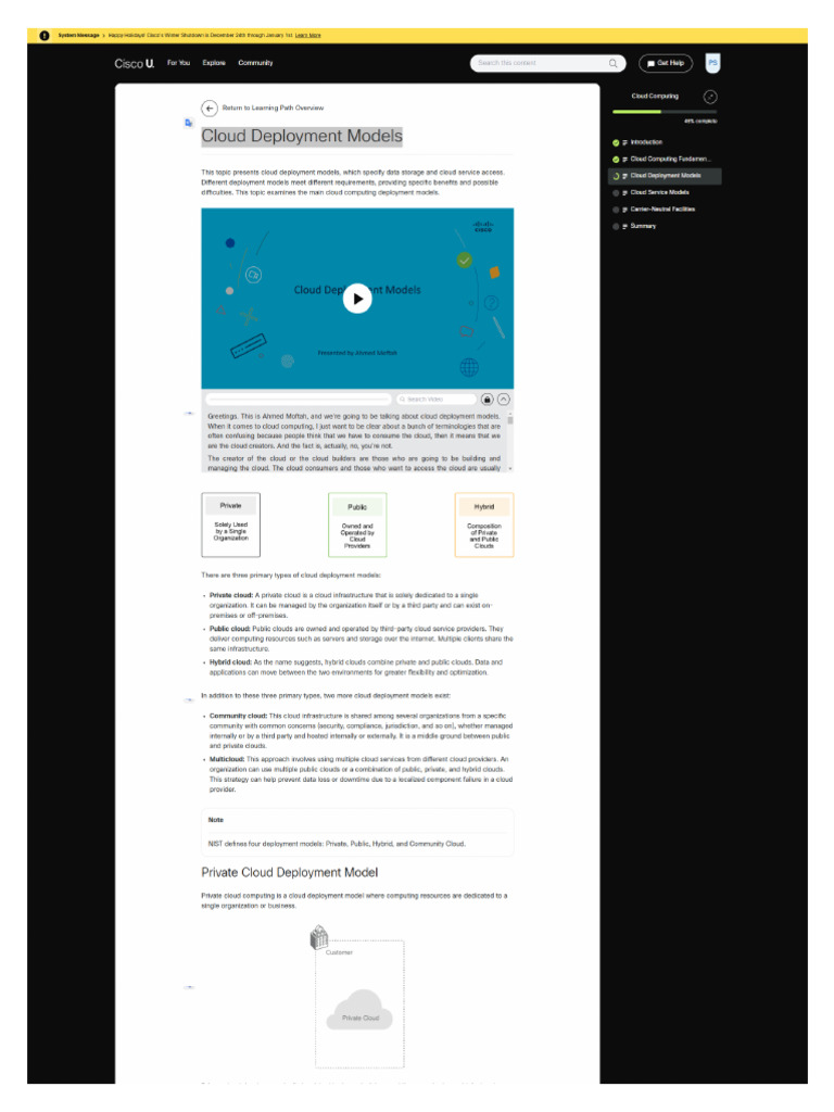 3 - Cloud Deployment Models | PDF