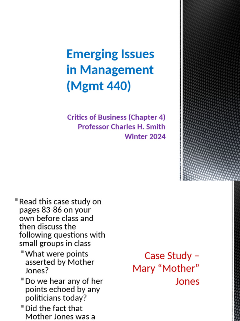 MGMT 440 - W24 Chapter 4 | PDF | Capitalism | Populism