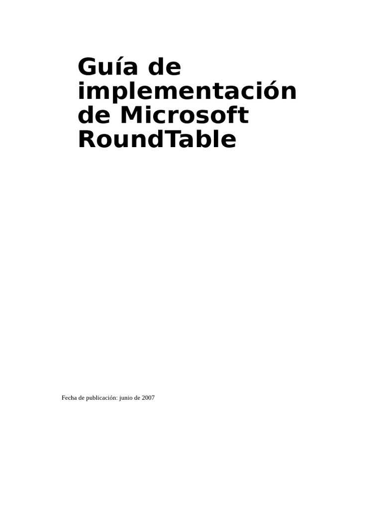 RoundTable Deployment Guide Final | PDF | Dirección IP | Microsoft