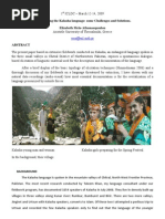 Download Documenting the Kalasha Language Some Challenges and Solutions by Muhammad Kashif Ali SN81015861 doc pdf