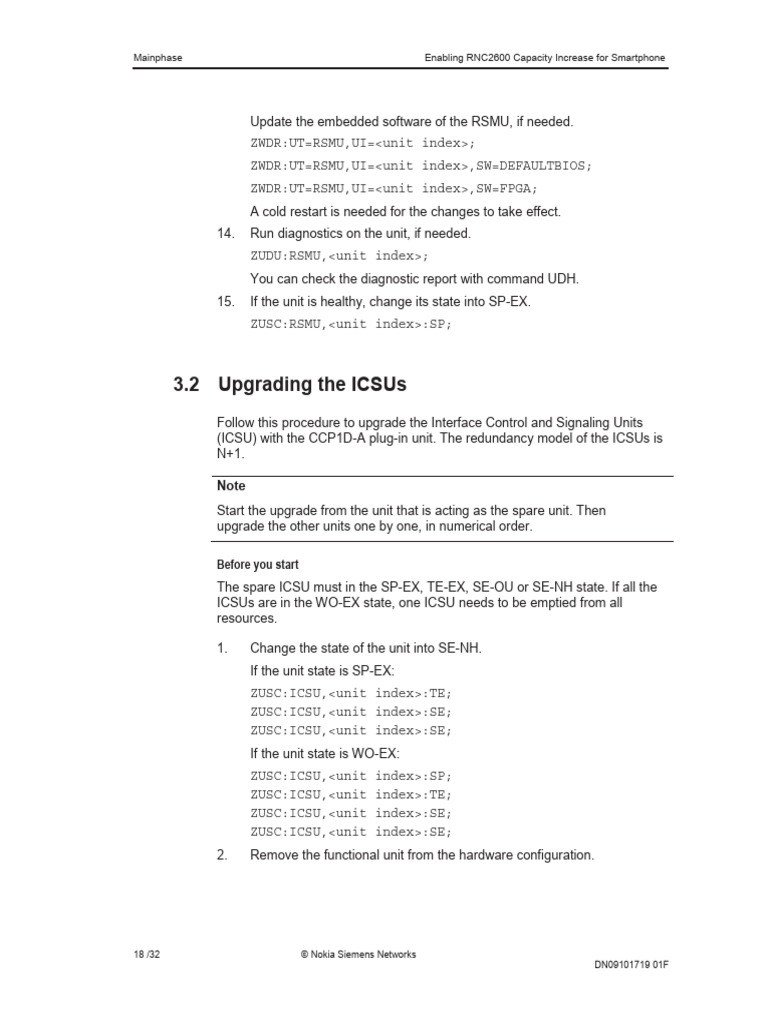 RNC2600 Capacity Upgrade Guide | PDF | Computer Science | Computer ...