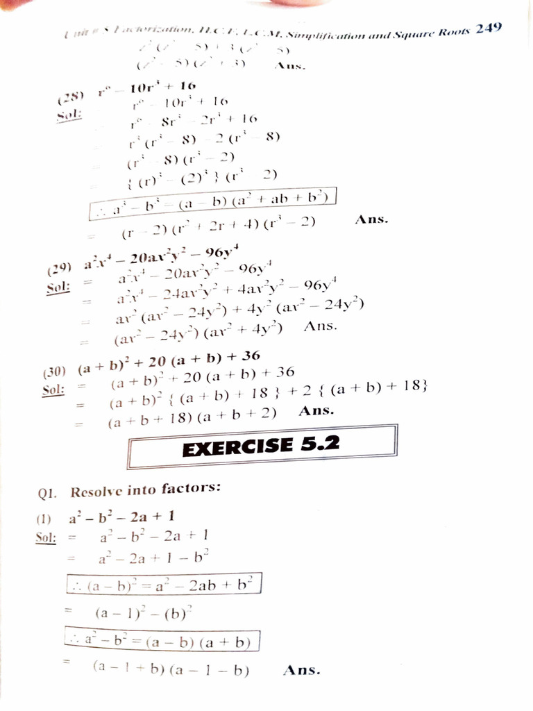 Exercise # 5.2 5.3 5.4 5.5 | PDF | Elementary Mathematics | Mathematics