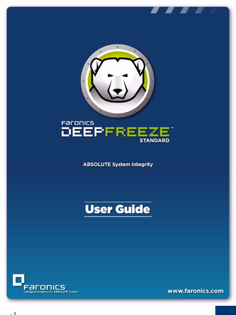 Deep Freeze Standard User Guide | PDF | Installation (Computer Programs ...