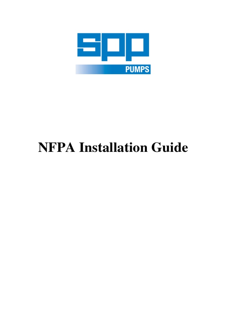 FireWater Pump Installation (NFPA 20) | PDF | Pump | Valve