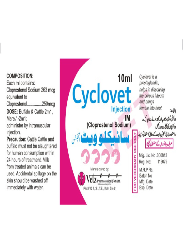 Label Cyclovet 10 ML | PDF
