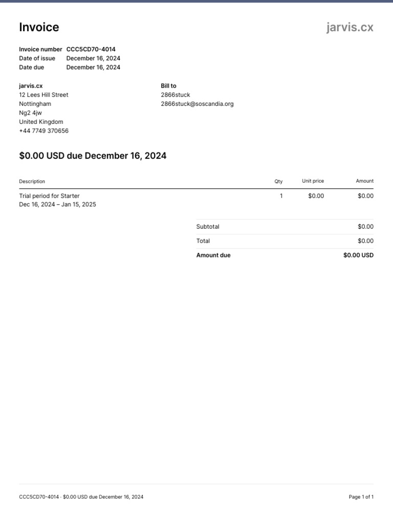 Invoice CCC5CD70 4014 | PDF