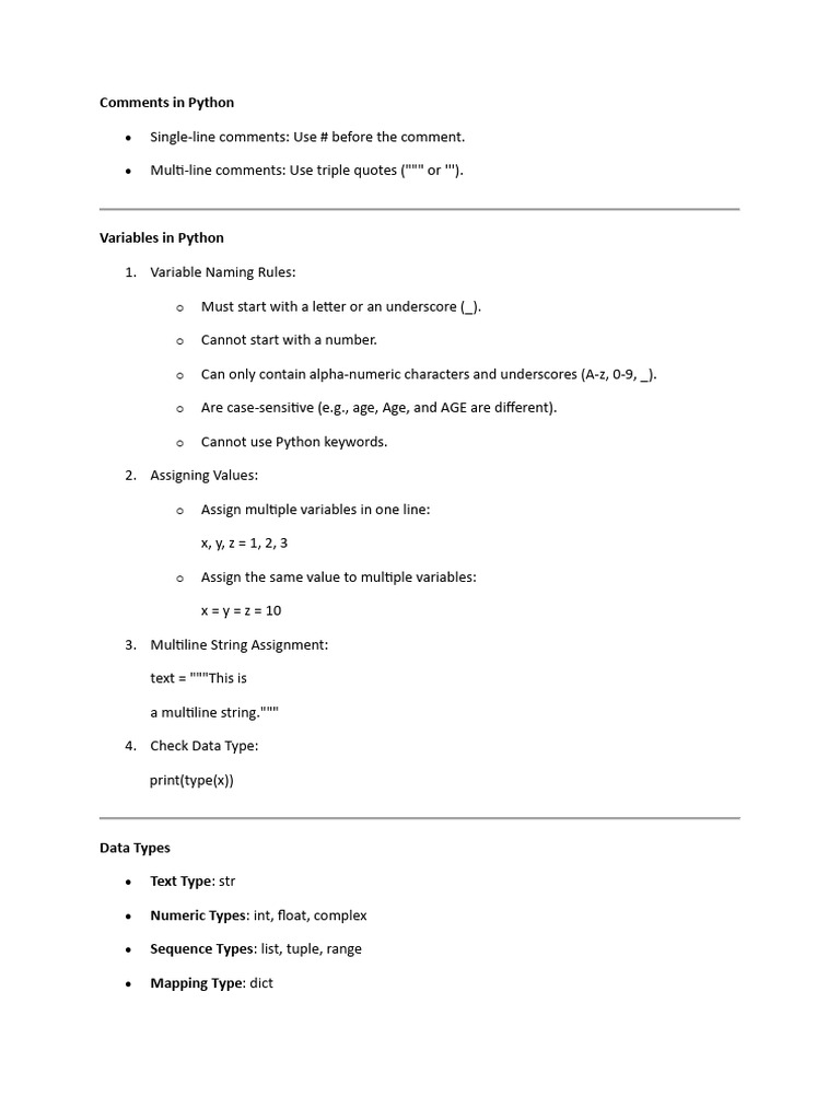 Resume Python by Nassima | PDF | String (Computer Science) | Boolean ...