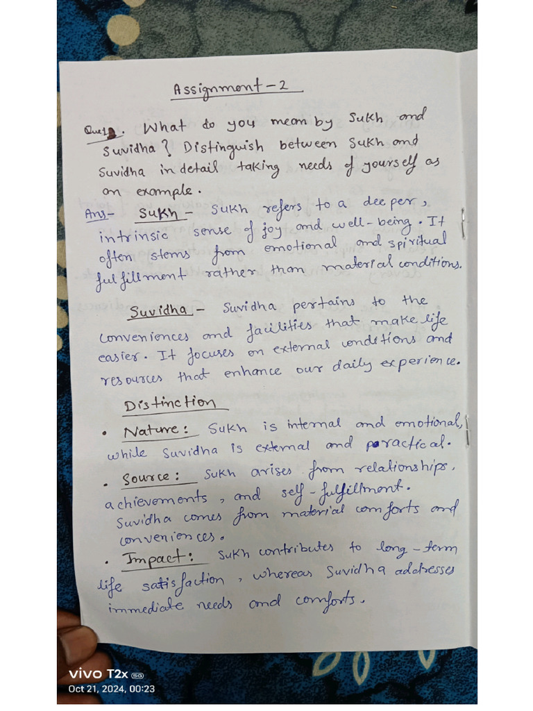 Assignment - 2 (UHV&PE) | PDF