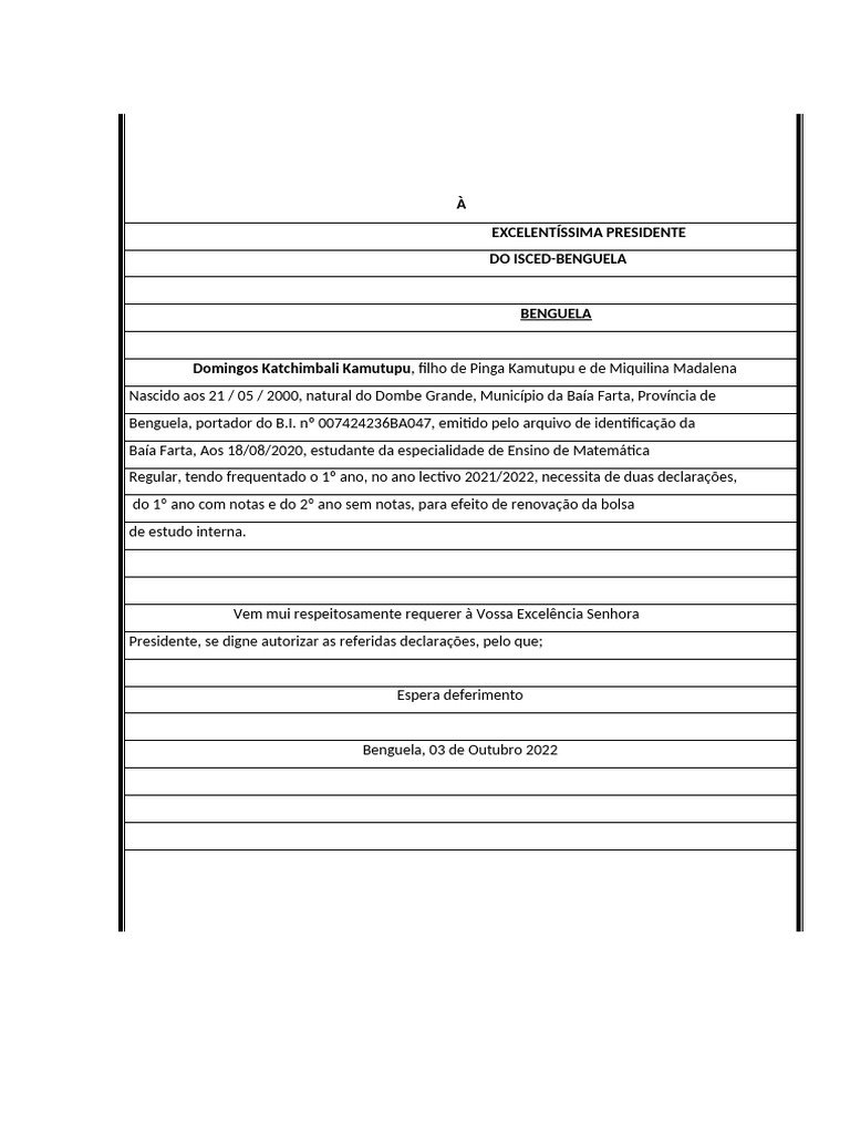 Solicitação de Declarações Acadêmicas | PDF