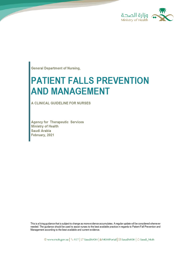 منع وادارة السقوط | PDF | Dementia | Risk