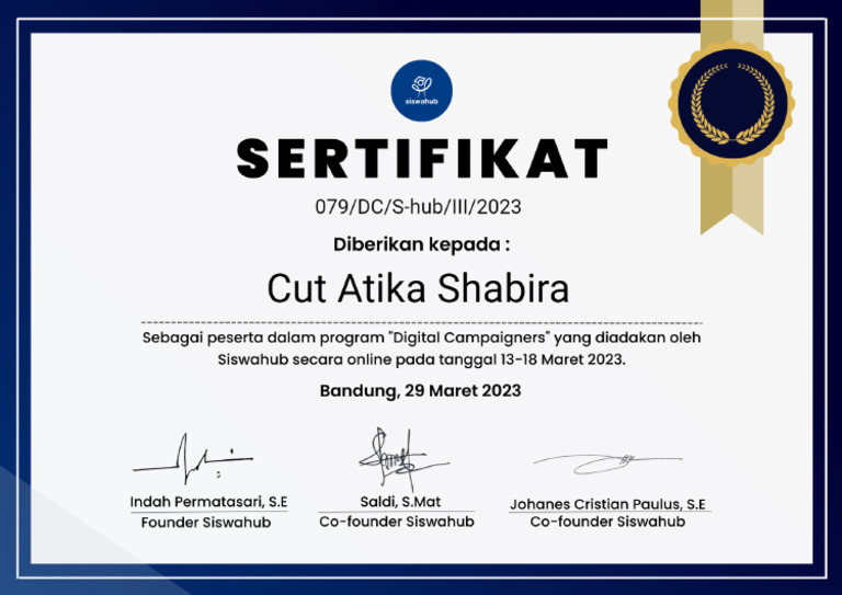 Cut Atika Shabira | PDF