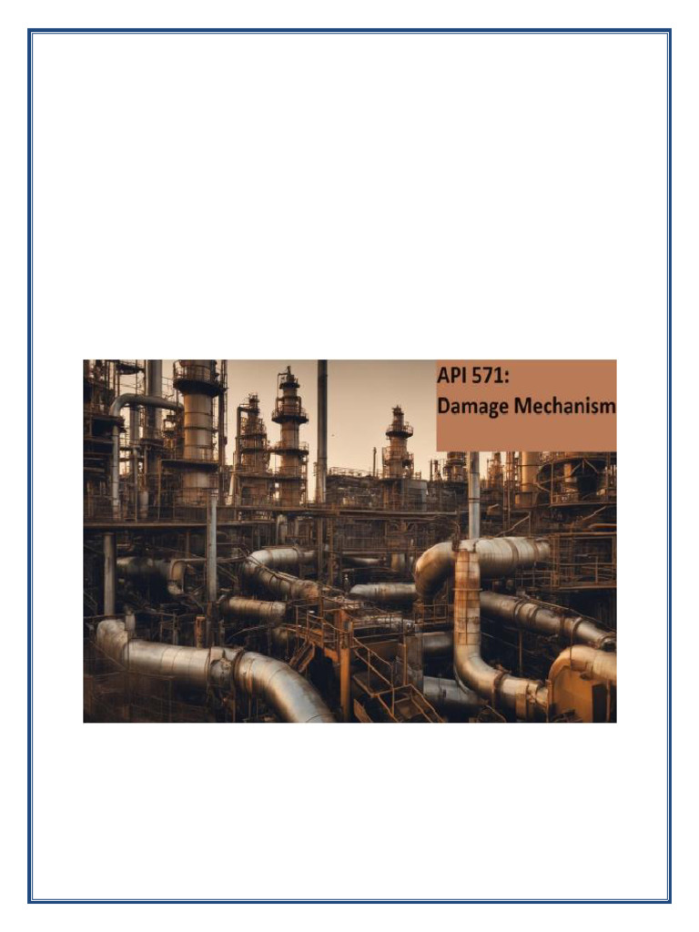 API 571 Damage Mechanism | PDF | Corrosion | Fatigue (Material)