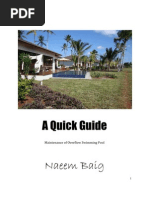 A Quick Guide (Maintenance of Overflow Swimming Pool) 