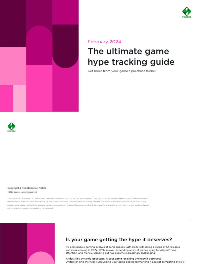 The Newzoo Ultimate Game Hype Tracking Guide | PDF | Marketing | Target ...