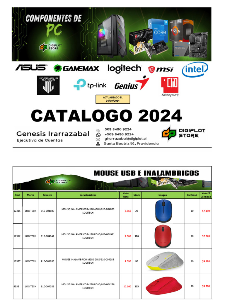 Catálogo de Productos Electrónicos 2024 | PDF | Informática | Equipo de ...