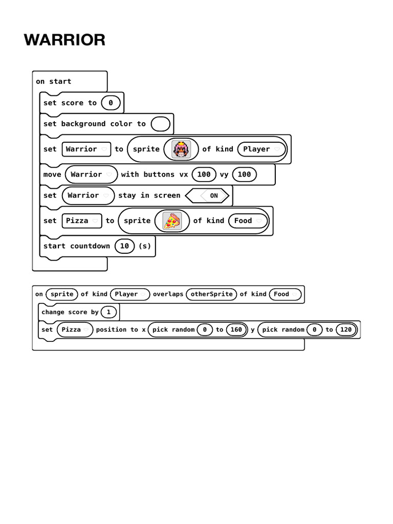 Warrior Game Sprite Setup Guide | PDF