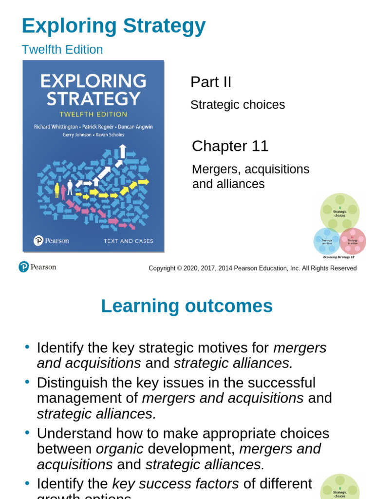 Chapter 11 - Mergers, Acquisitions and Alliances | PDF | Mergers And ...