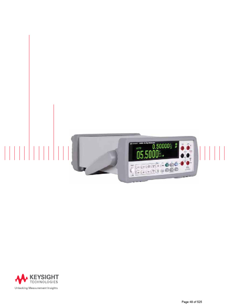 Keysight 34450A Multimeter Data Sheet | PDF | Electrical Engineering ...
