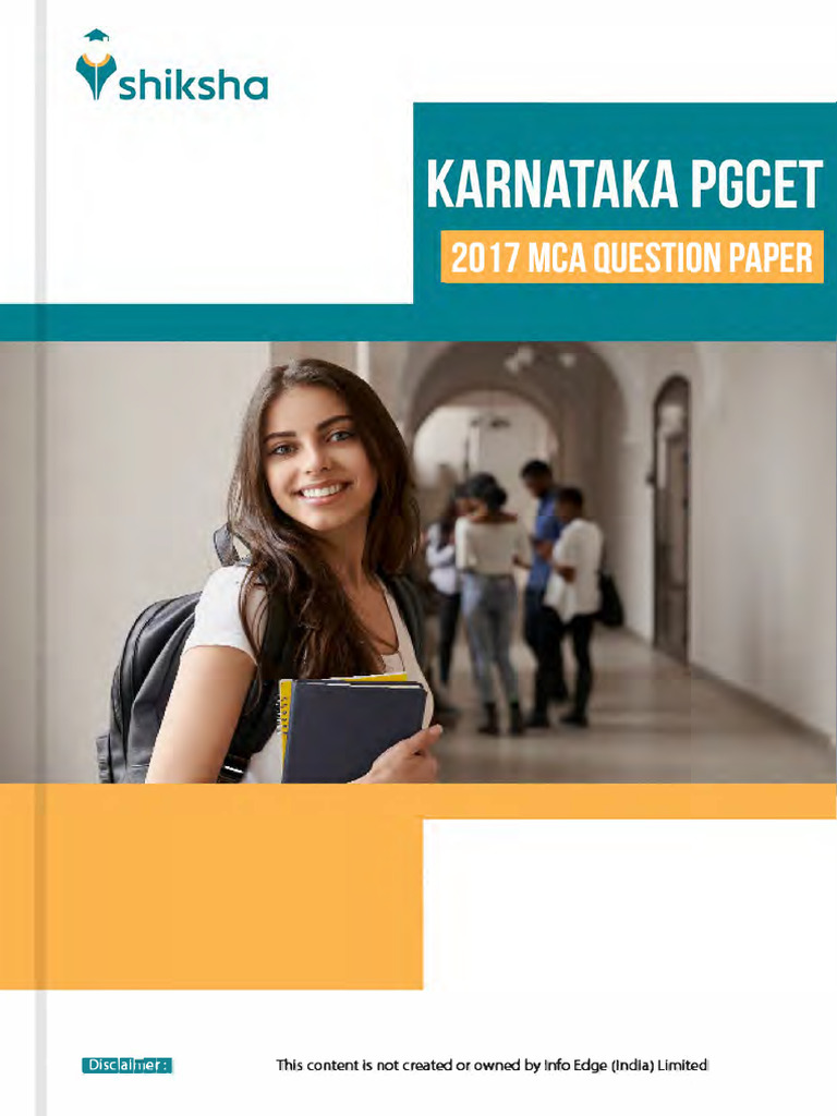 PGCET 2017 MCA Exam Instructions | PDF