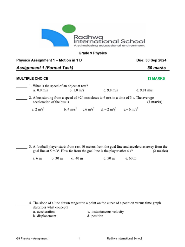 Physicsassignment | PDF