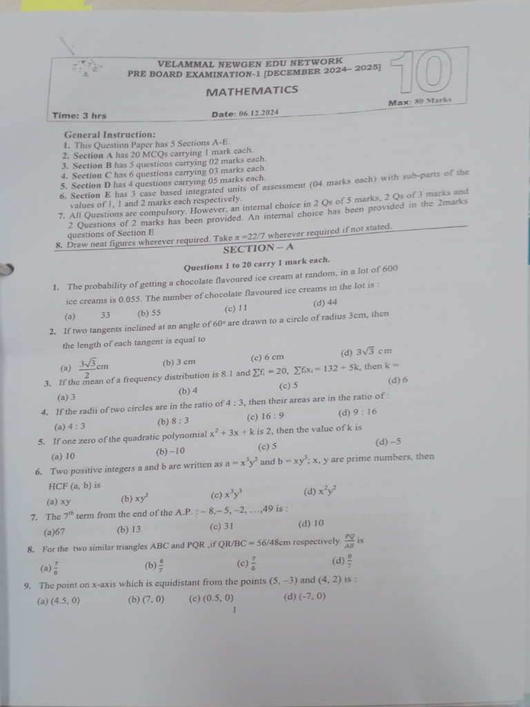 Gr.10 MATH | PDF