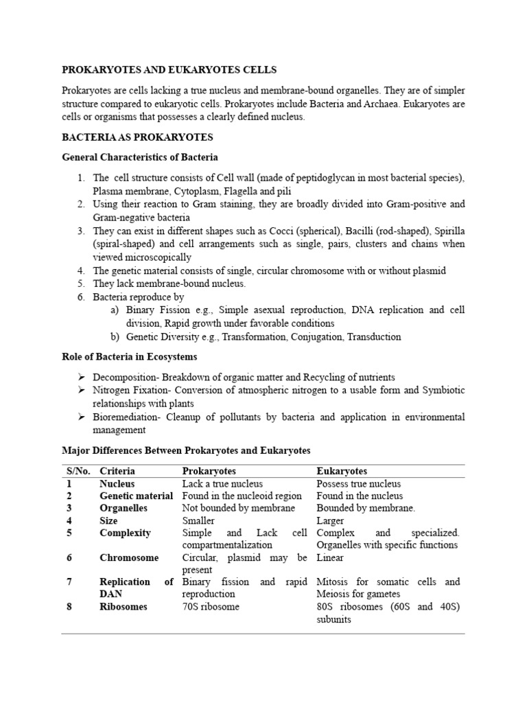 BIO 101 Note | PDF | Bacteria | Cell (Biology)
