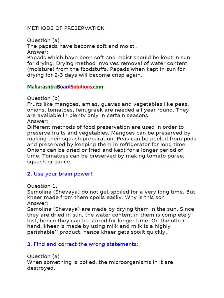 Food Preservation Methods Guide | PDF | Foods | Food Preservation
