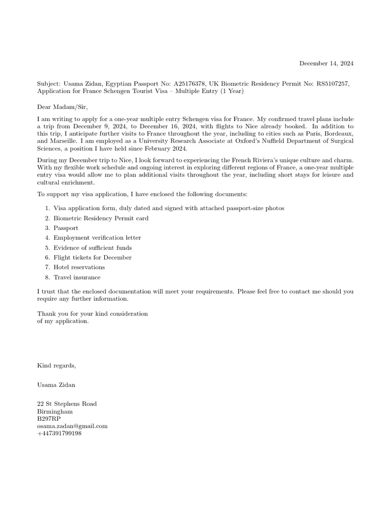 Simple Cover Letter | PDF