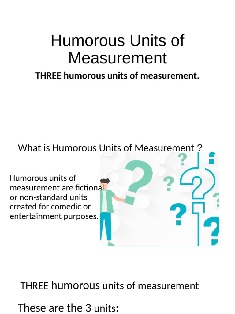 Humorous Measurement Units Explained | PDF