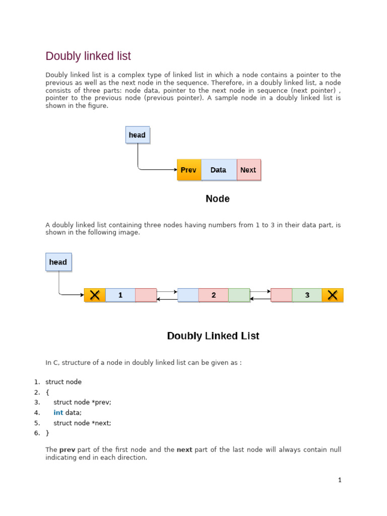 8 Double Linked List | PDF | Pointer (Computer Programming ...