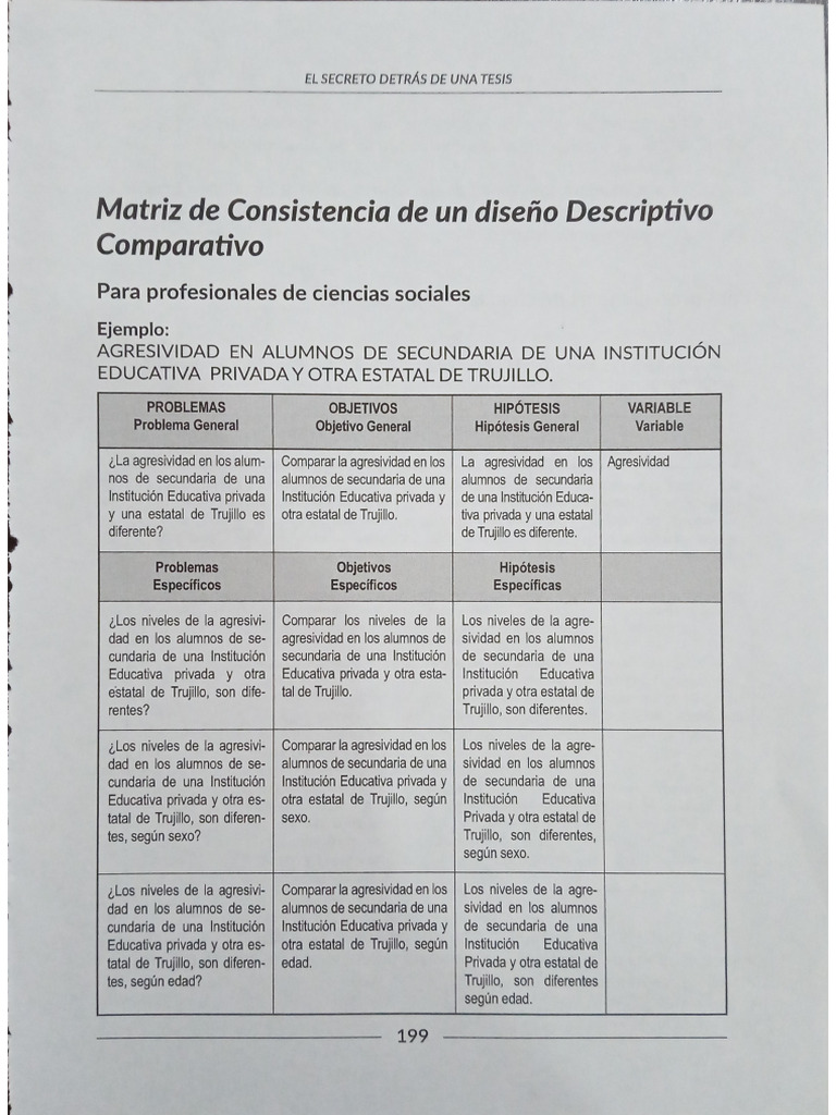 Matriz de Consistencia | PDF