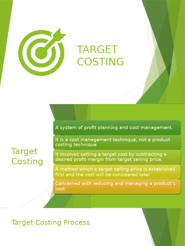 5.3 Target Costing - SS - MM | PDF | Prices | Profit (Economics)