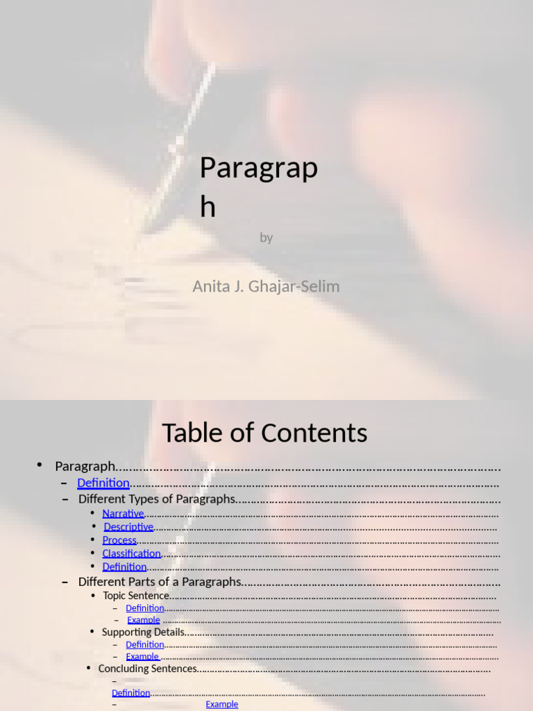 Understanding Paragraph Structure | PDF | Vegetables | Paragraph