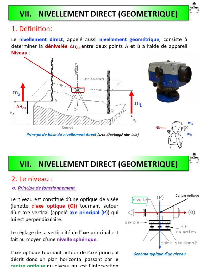 Nivellement Direct en Génie Civil | PDF | Géométrie euclidienne | Géométrie