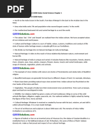 Heritage of India Class 10 GSEB Notes Social Science Chapter 1