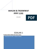 AKHLAK & TASAWWUF