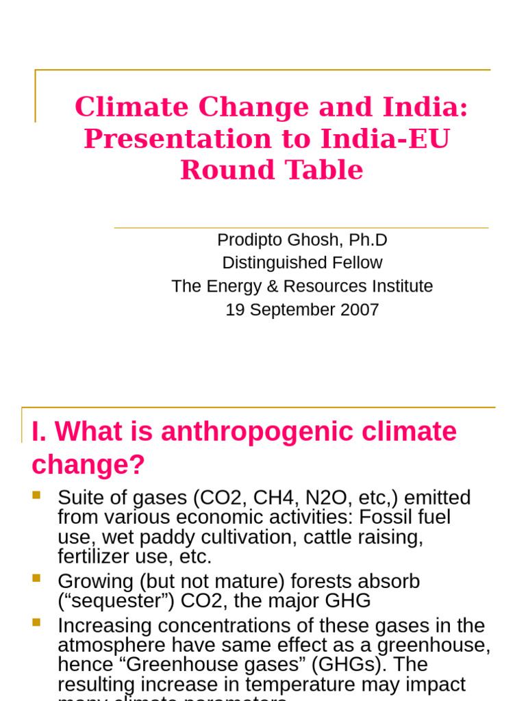 India’s Climate Change Strategies and Impacts | PDF | Climate Change ...