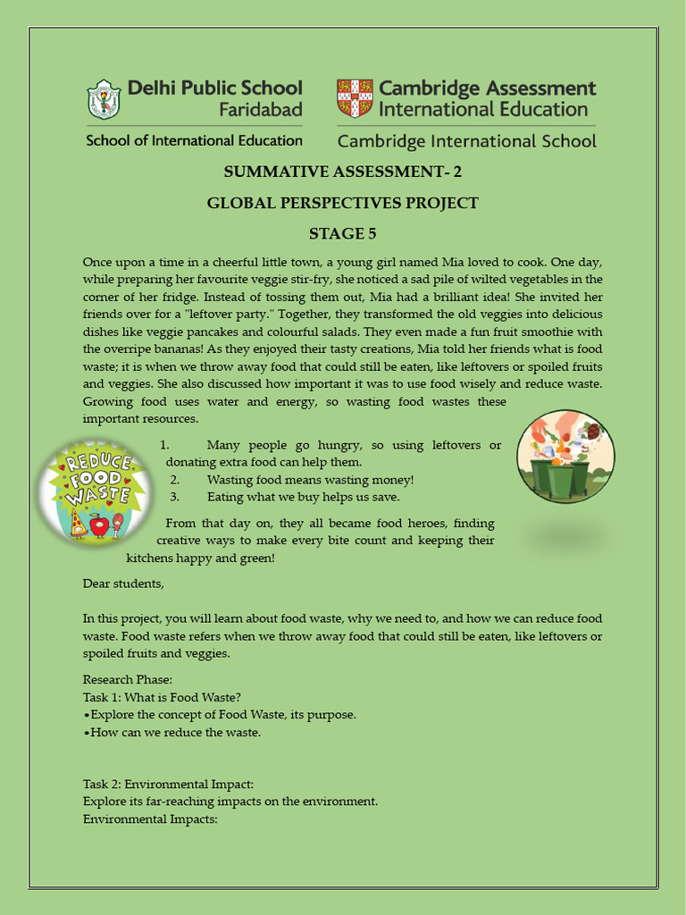 GP portfolio S5 SA2 | PDF | Waste | Vegetables