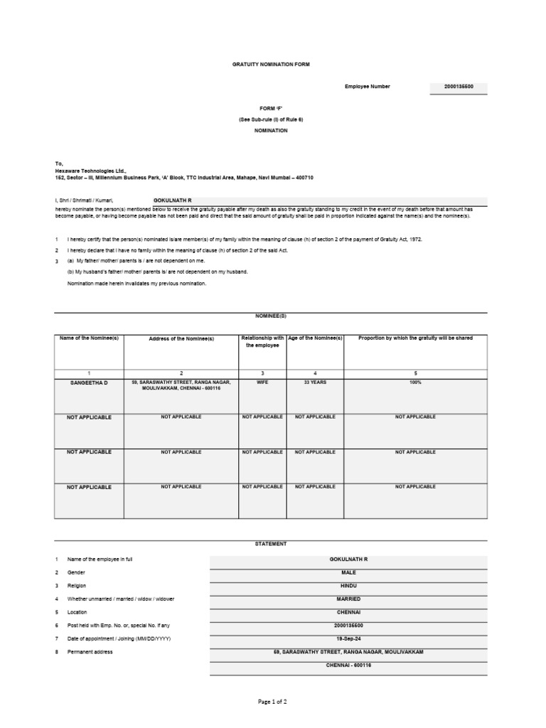 Form f pdf