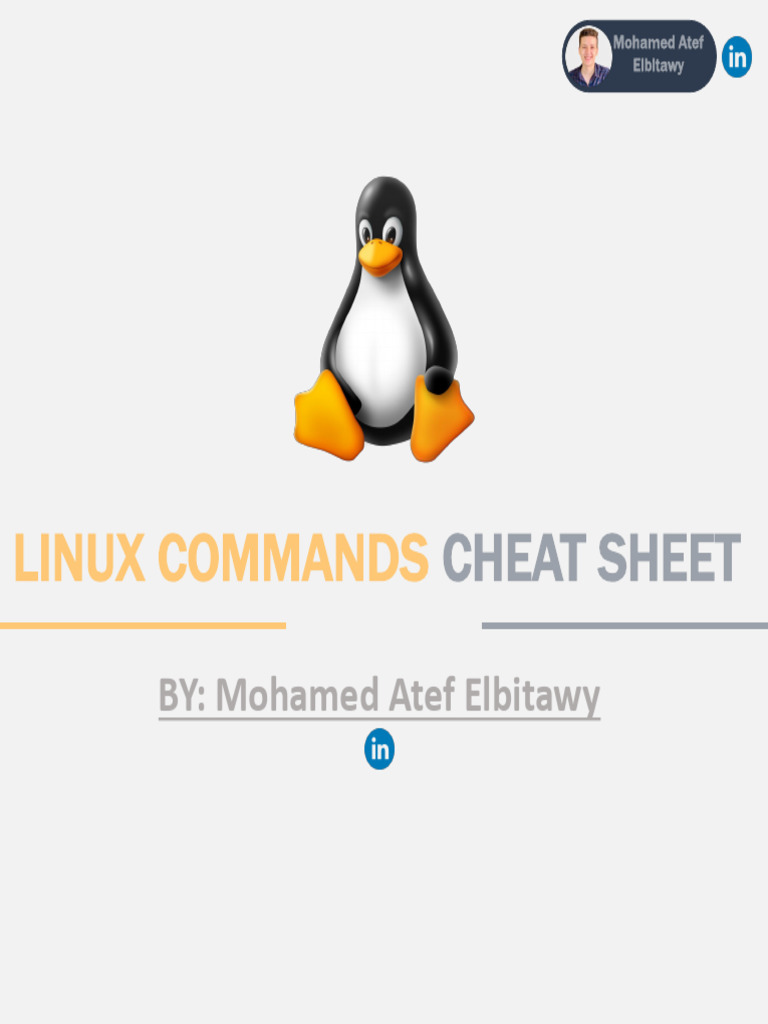 Linux commands cheat sheet | PDF | Computer File | Unix