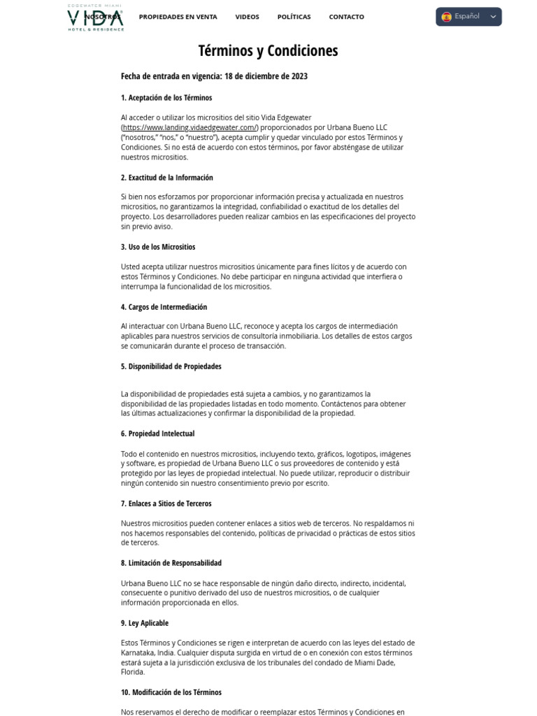 Terminos Condiciones