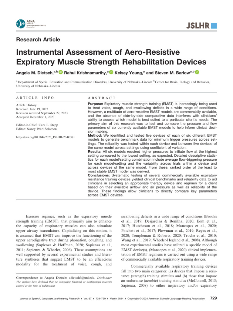 Comparative Study of EMST Devices | PDF | Electrical Resistance And ...
