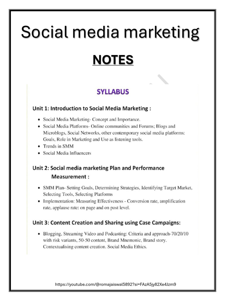 Social Media Marketing Overview and Trends | PDF | Social Media ...