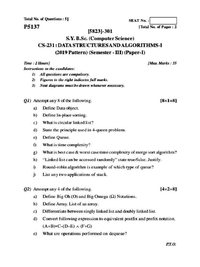 (Pyqs) CS | PDF