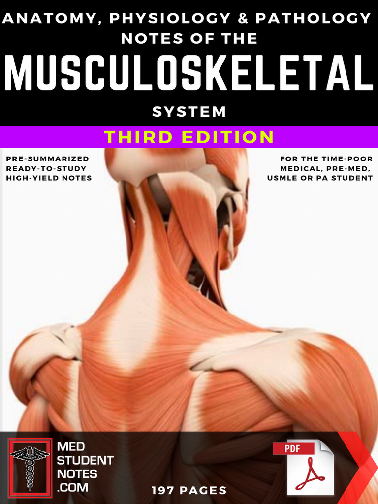 Musculoskeletal System Notes - 3rd Ed@Ptsaud | PDF | Medicine | Health Care
