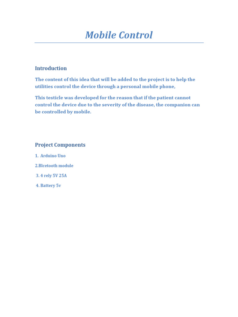 Mobile Device Control for Utilities | PDF