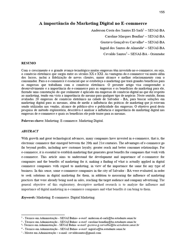 Marketing Digital no E-commerce: Importância e Estratégias | PDF | E ...