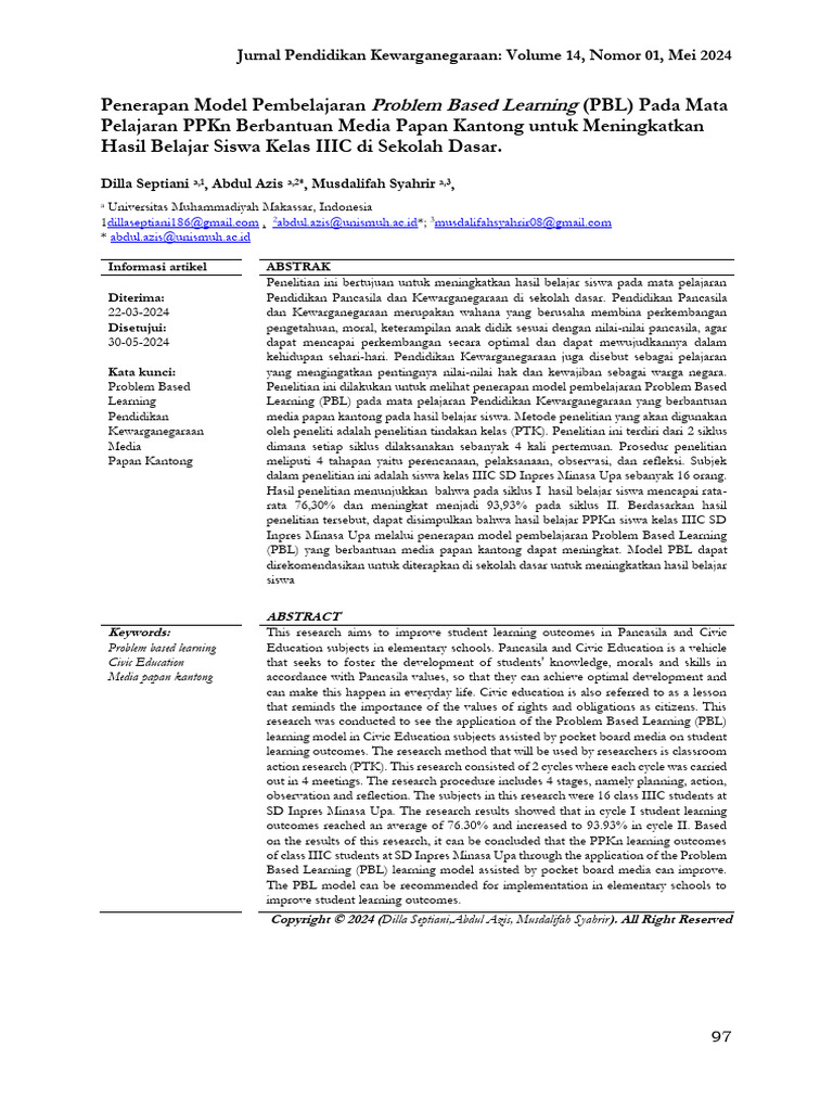Penerapan_Model_Pembelajaran_Problem_Based_Learnin | PDF